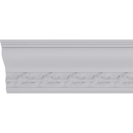Ekena Millwork 9 1/8"H x 3 7/8"P x 9 7/8"F x 94 1/2"L, (6" Repeat), Southampton Acanthus Crown Moulding MLD09X03X09SO
